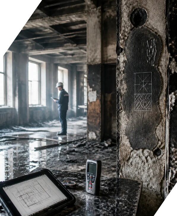 Обследование зданий после пожара в Сегеже от 15608 р. | ЭкспертизаРоссия