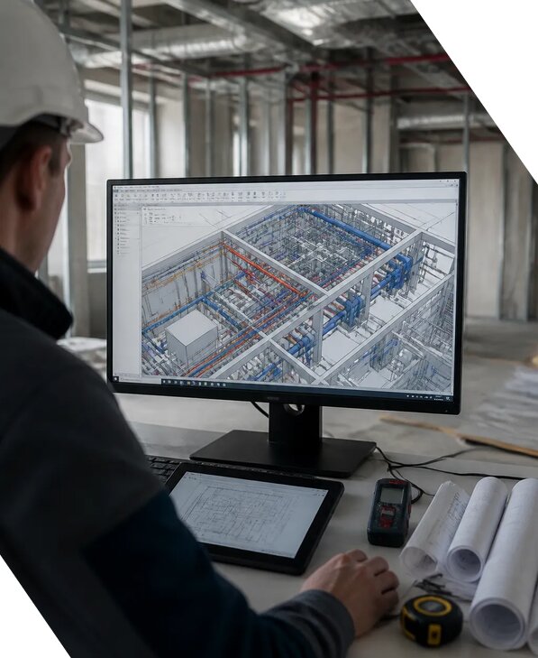Создание BIM модели инженерных сетей для объектов в Сегеже